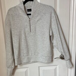 Bailey 44 Heather Gray Half-Zip Sweatshirt
